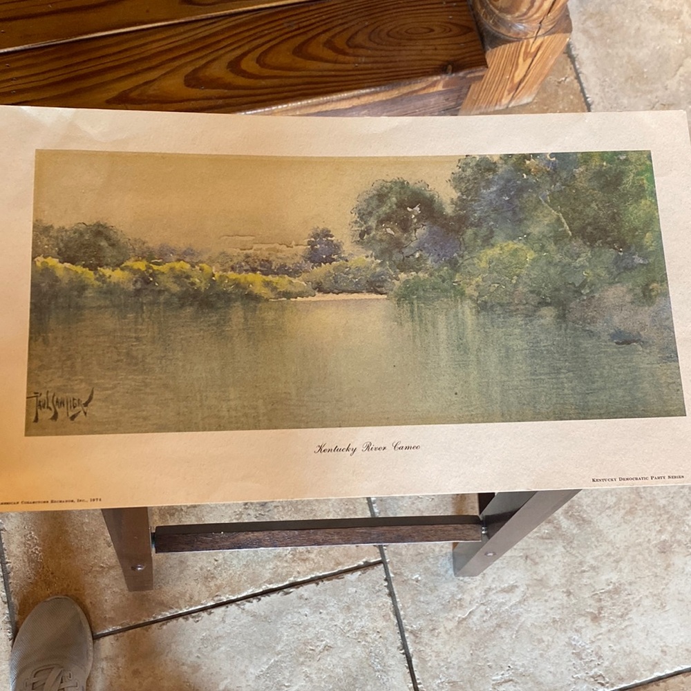 Paul Sawyier Kentucky River Cameo Print